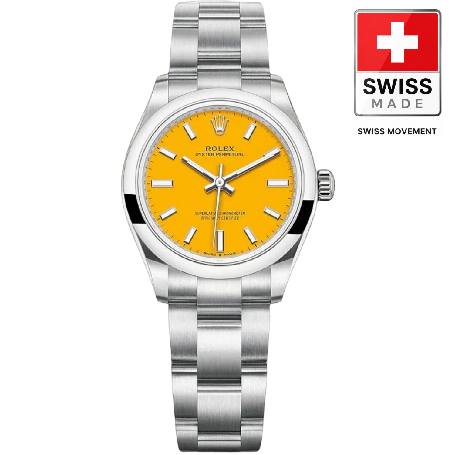 [Superclone] Rolex Oyster Perpetual Lady 31mm Yellow Dial 277200