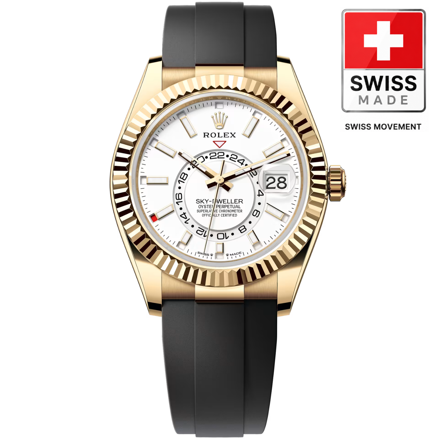 [Superclone] Rolex Sky-Dweller 42mm Intense White Dial 336238