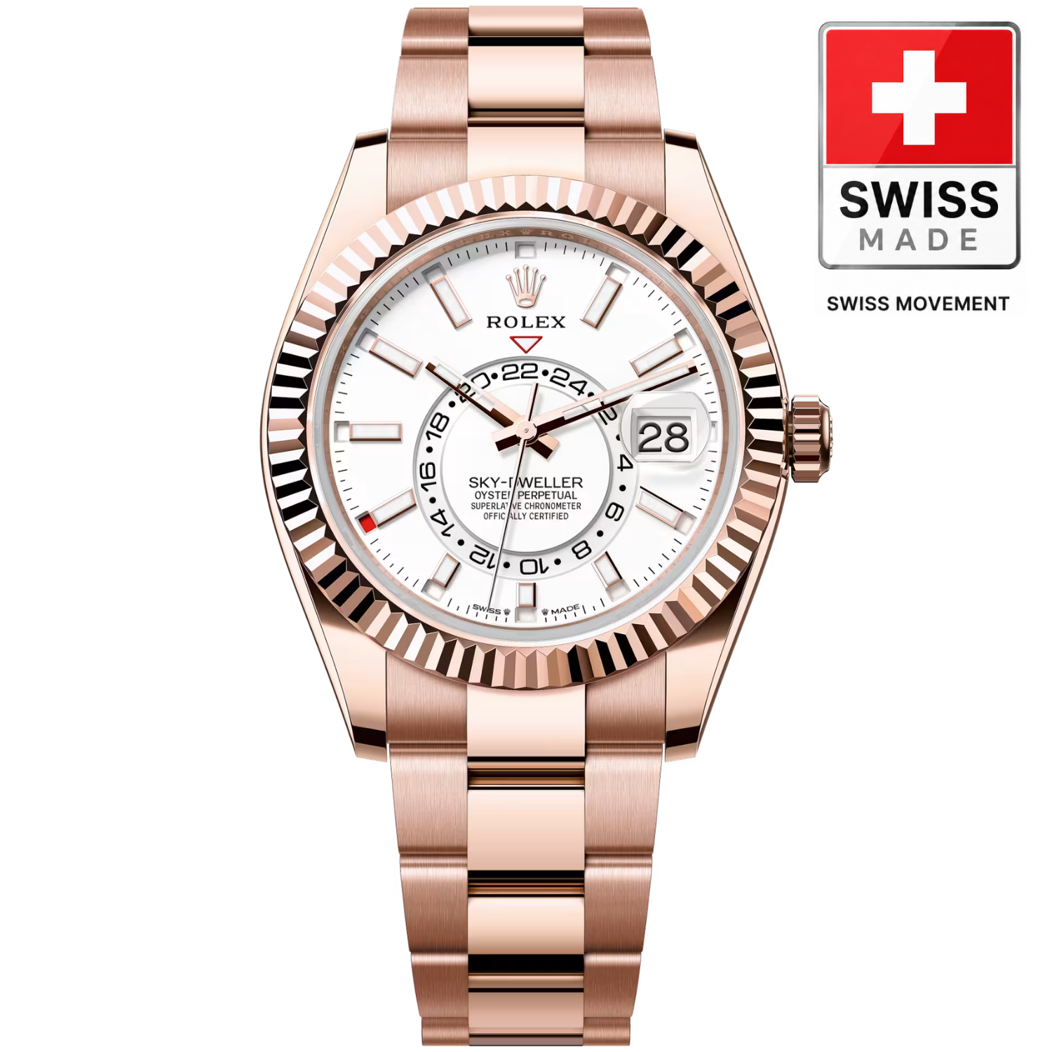 [Superclone] Rolex Sky-Dweller 42mm Intense White Dial Oyster 336935