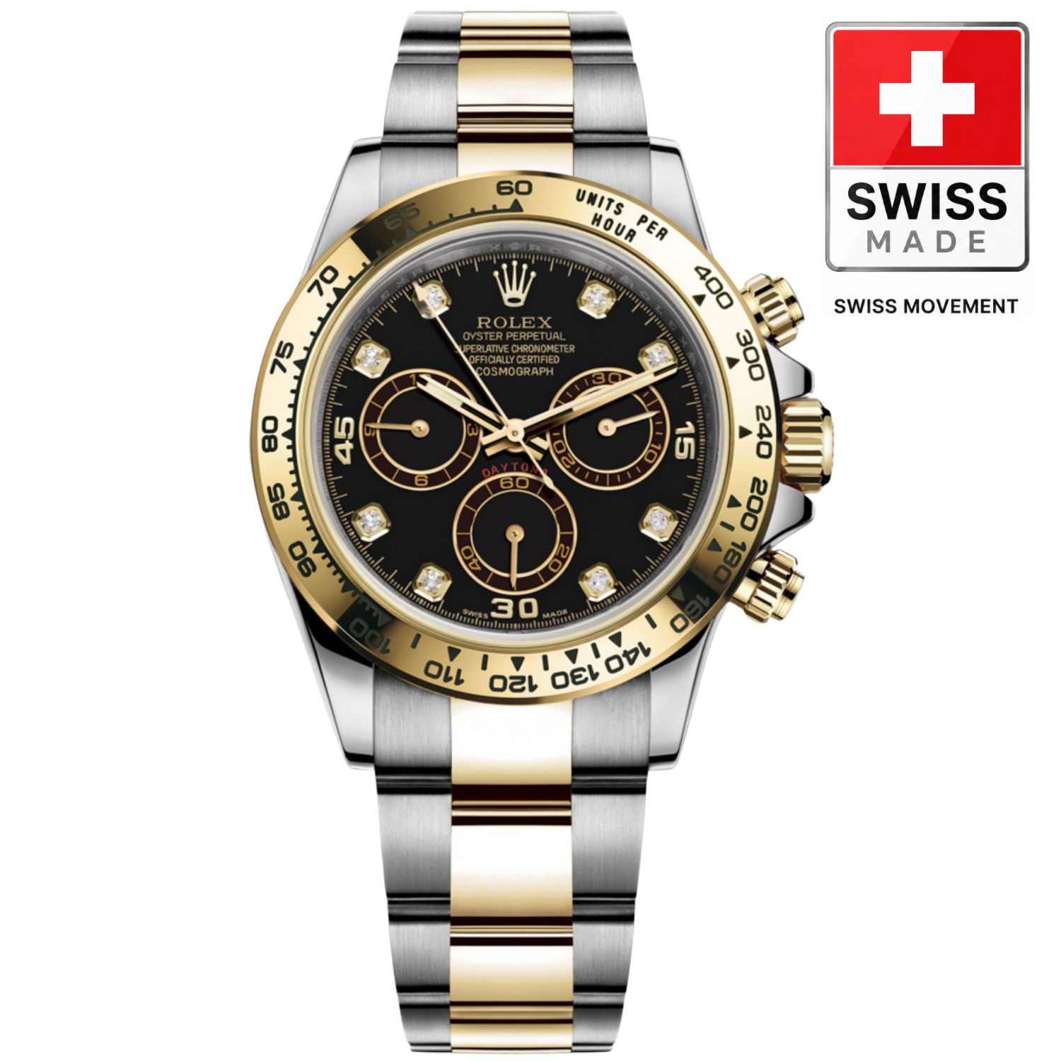 [Superclone] Rolex Daytona 40 mm Black Dial Oyster 116523/2 