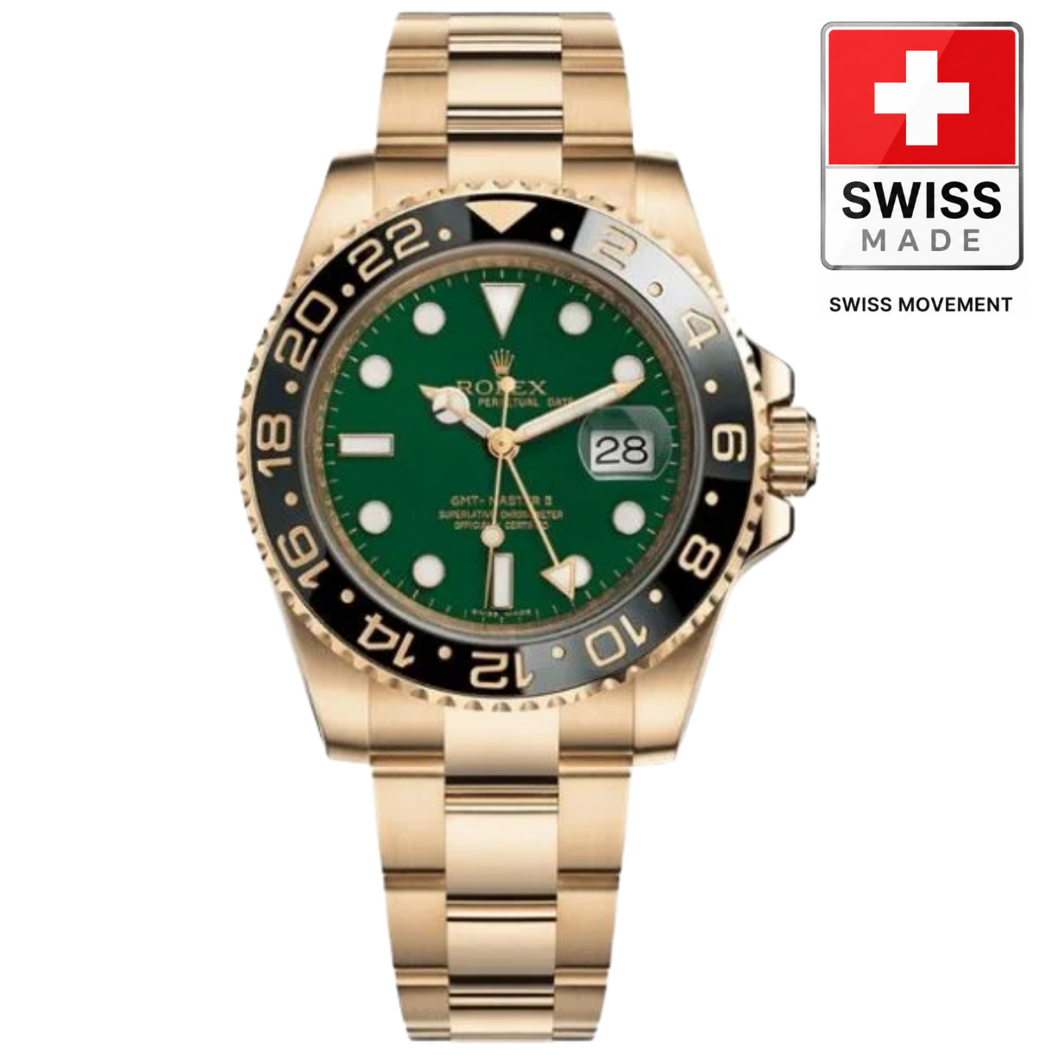 [Superclone] Rolex GMT-Master II 40mm Green Dial Oyster 116718LN