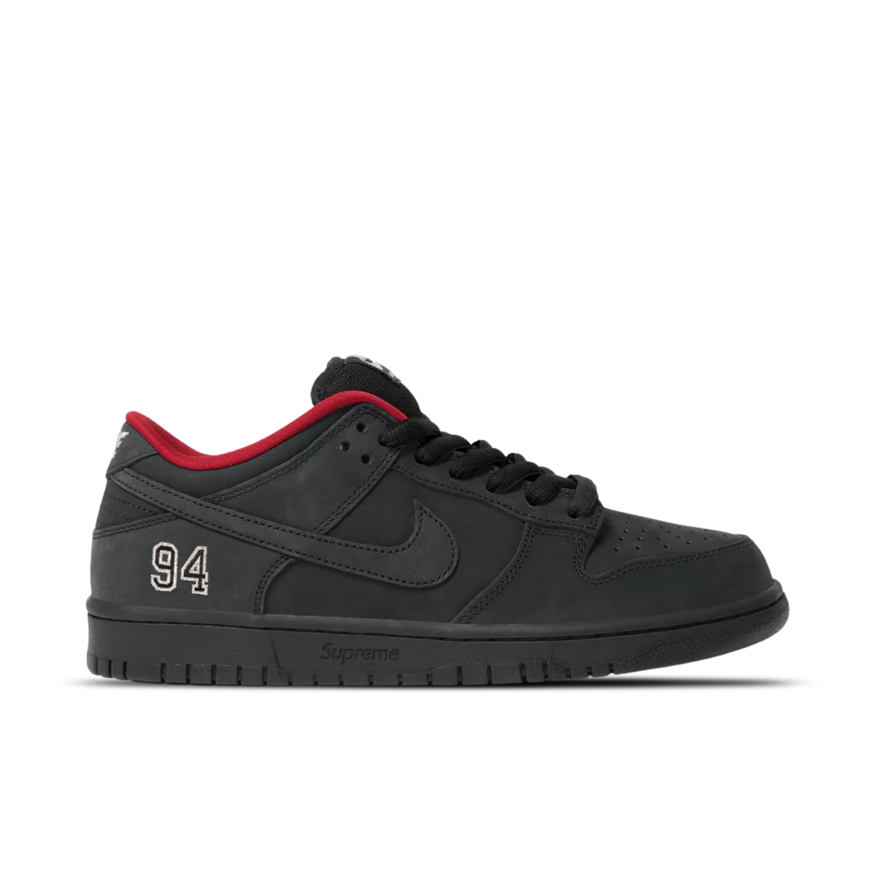 Supreme x Nike SB Dunk Low Black HQ8487-001 - Image 2