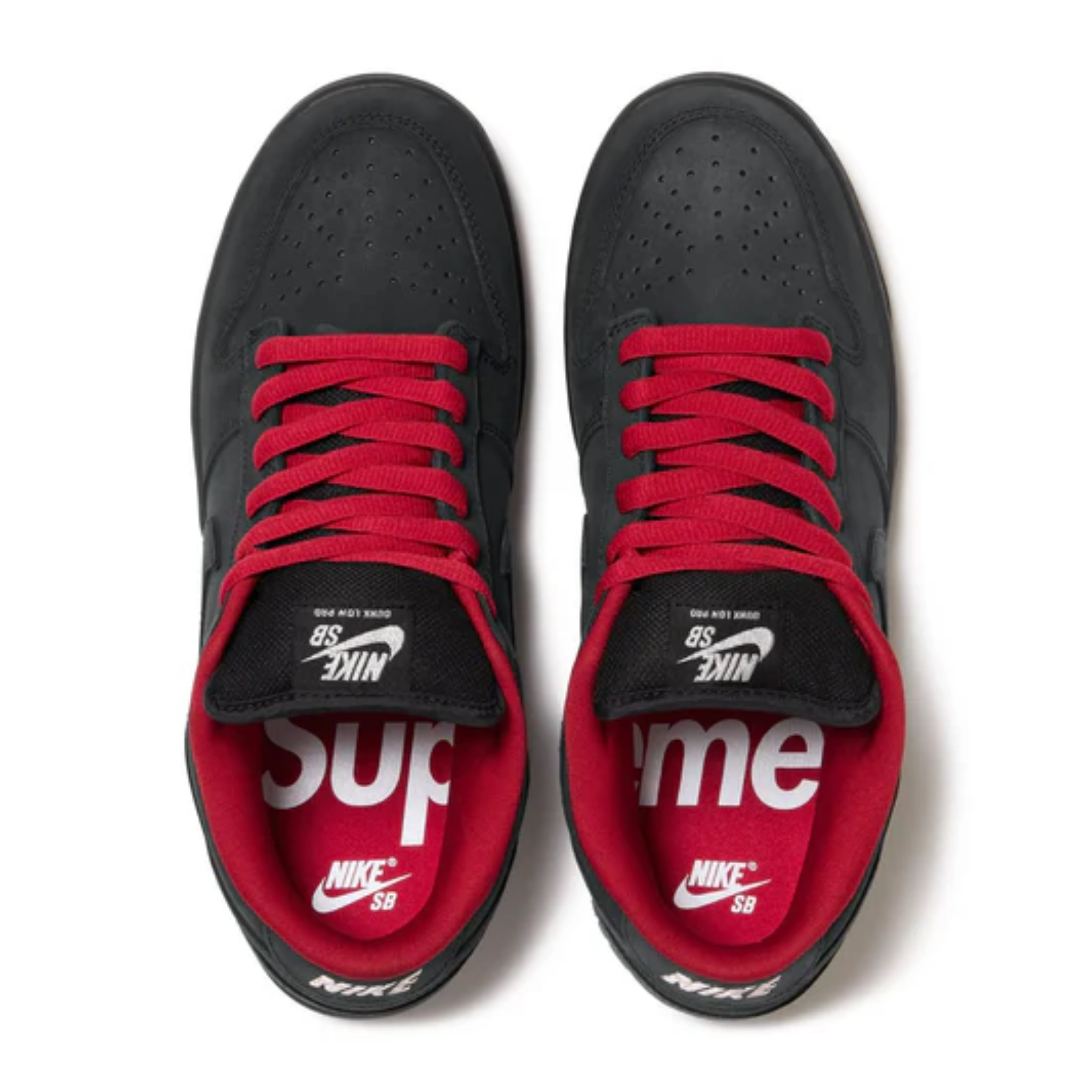 Supreme x Nike SB Dunk Low Black HQ8487-001 - Image 4