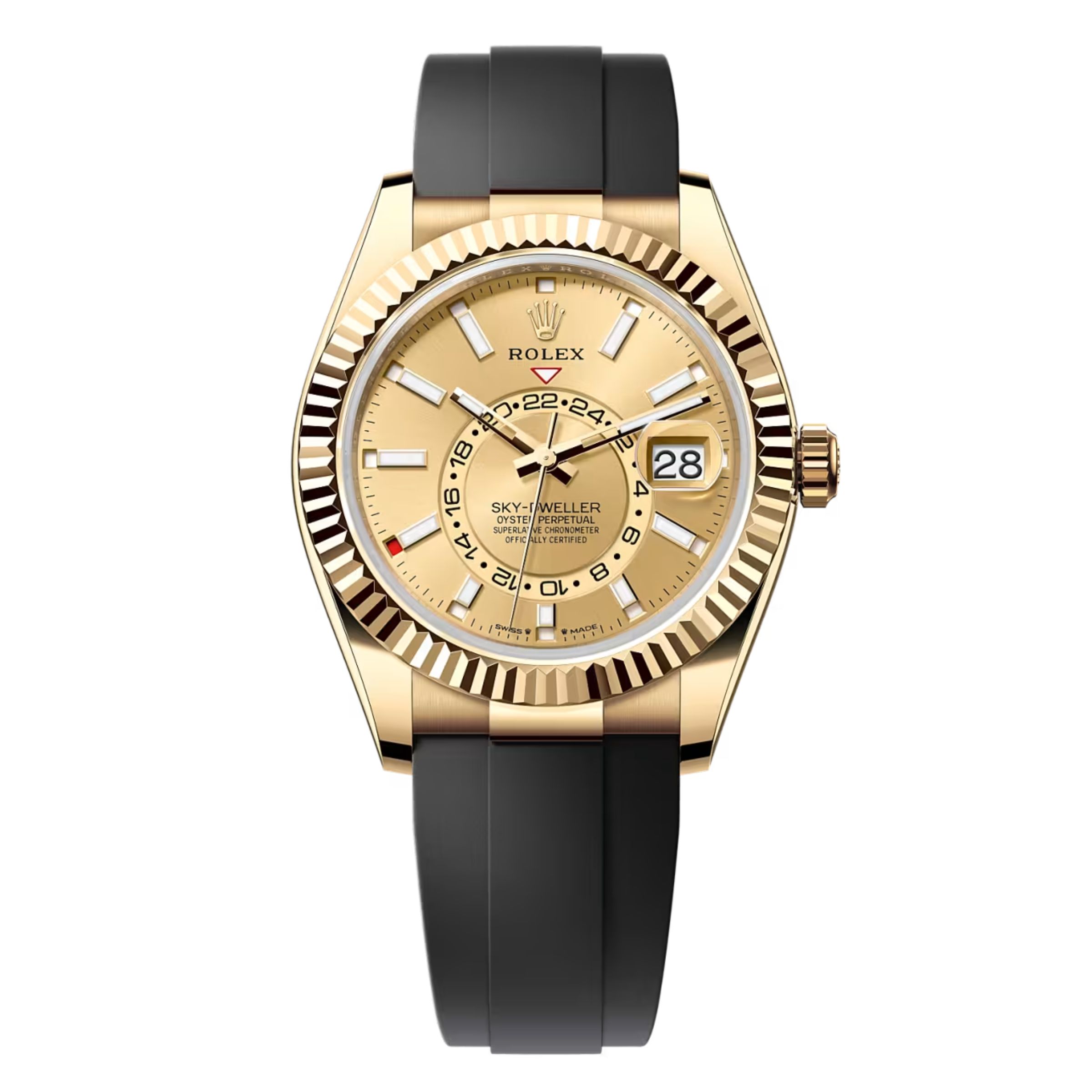 [Superclone] Rolex Sky-Dweller 42mm Champagne Dial Oysterflex 336238