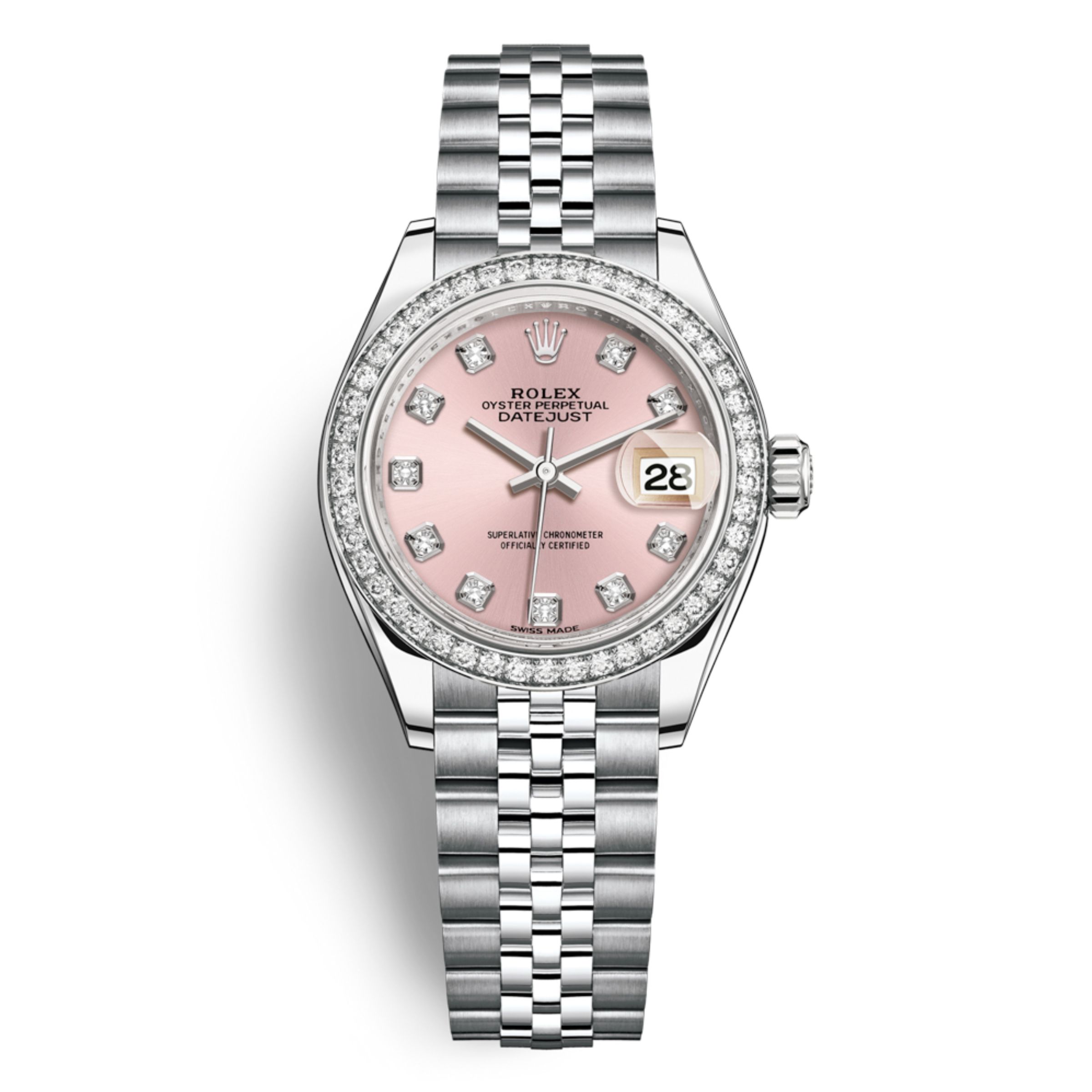 [Superclone] Rolex Datejust 31mm Pink Dial Jubilee 278384RBR - Women's Watch