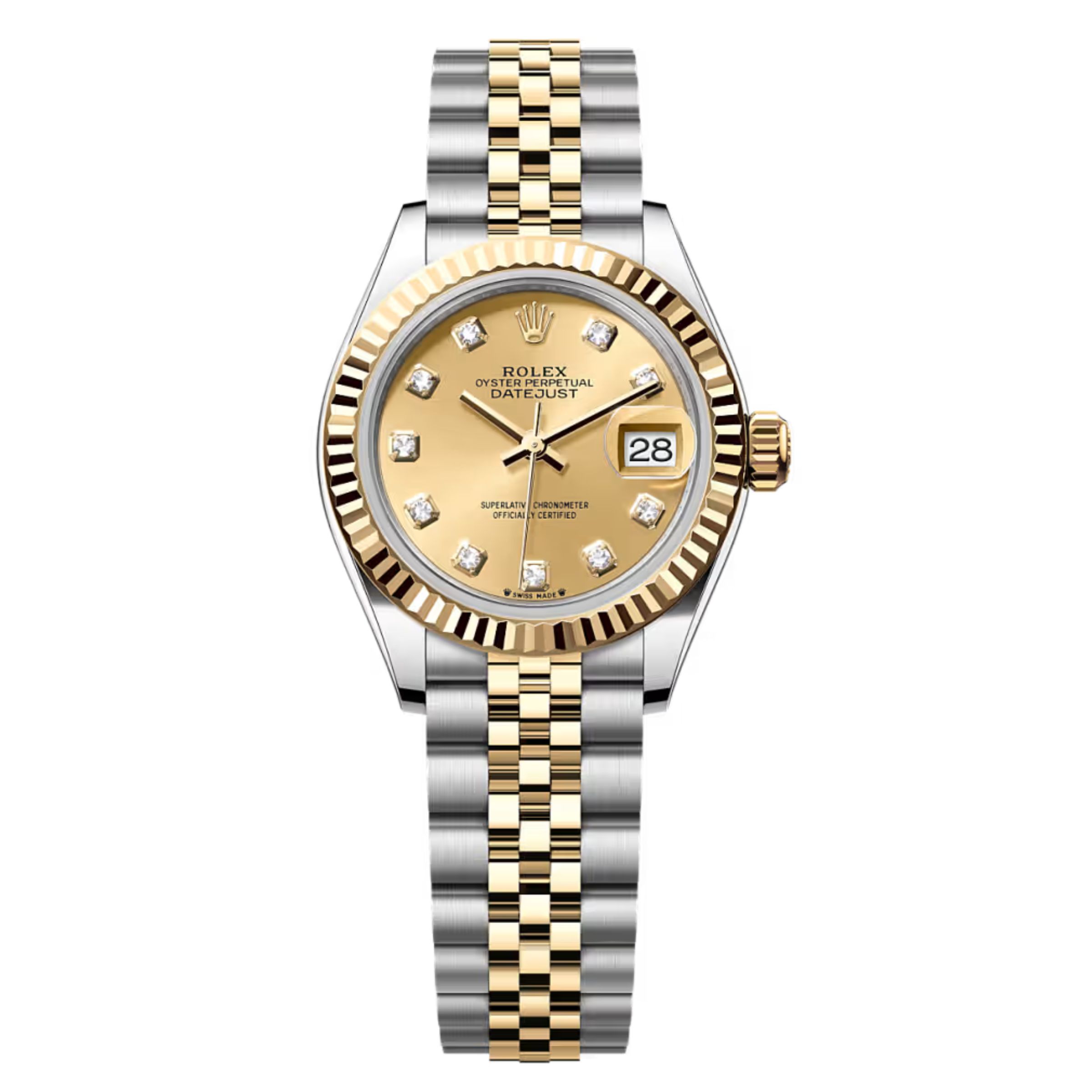 [Superclone] Rolex Lady-Datejust 28mm Champagne Colour Dial Jubilee 279173