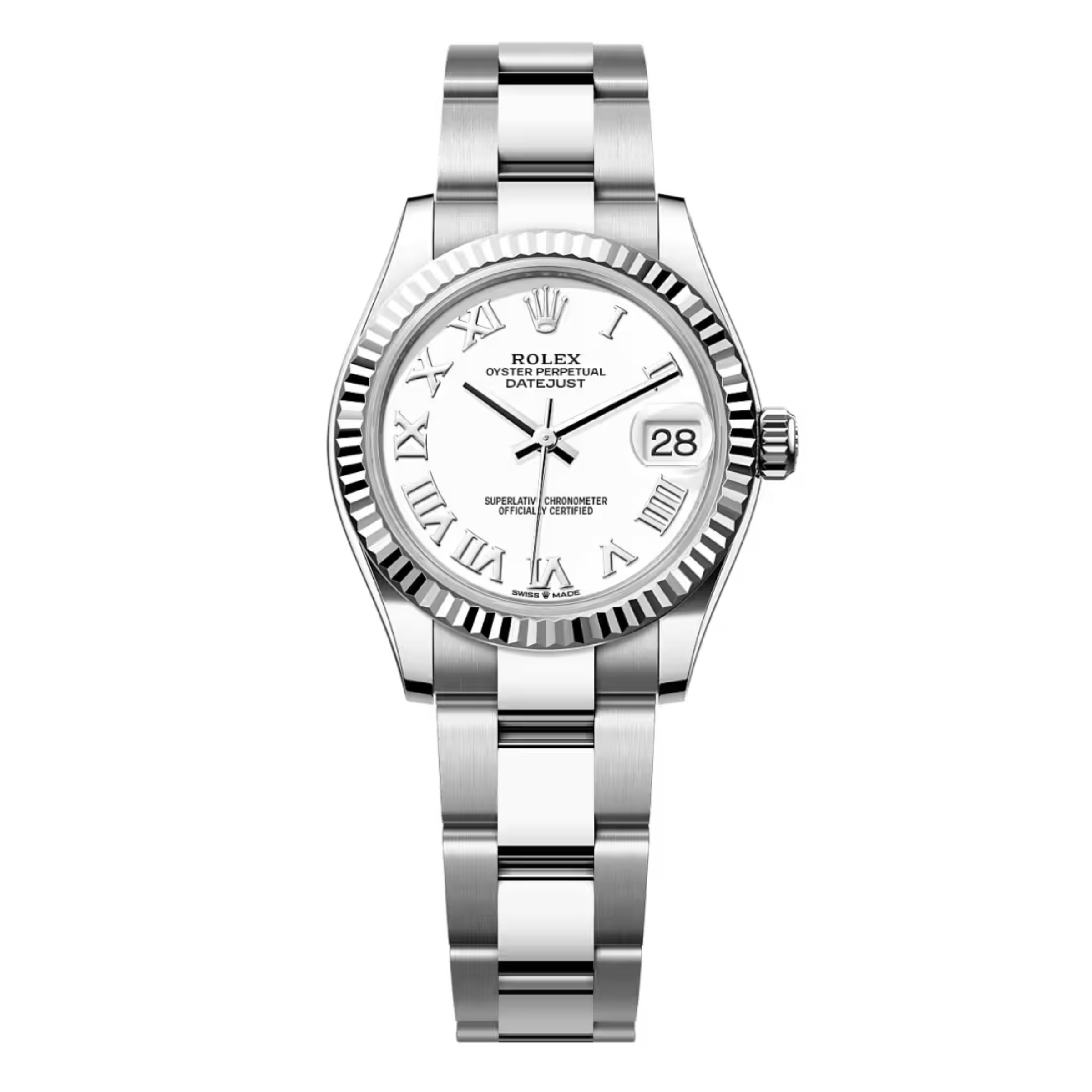 [Superclone] Rolex Datejust 31 mm White Dial Fluted Oyster 278274