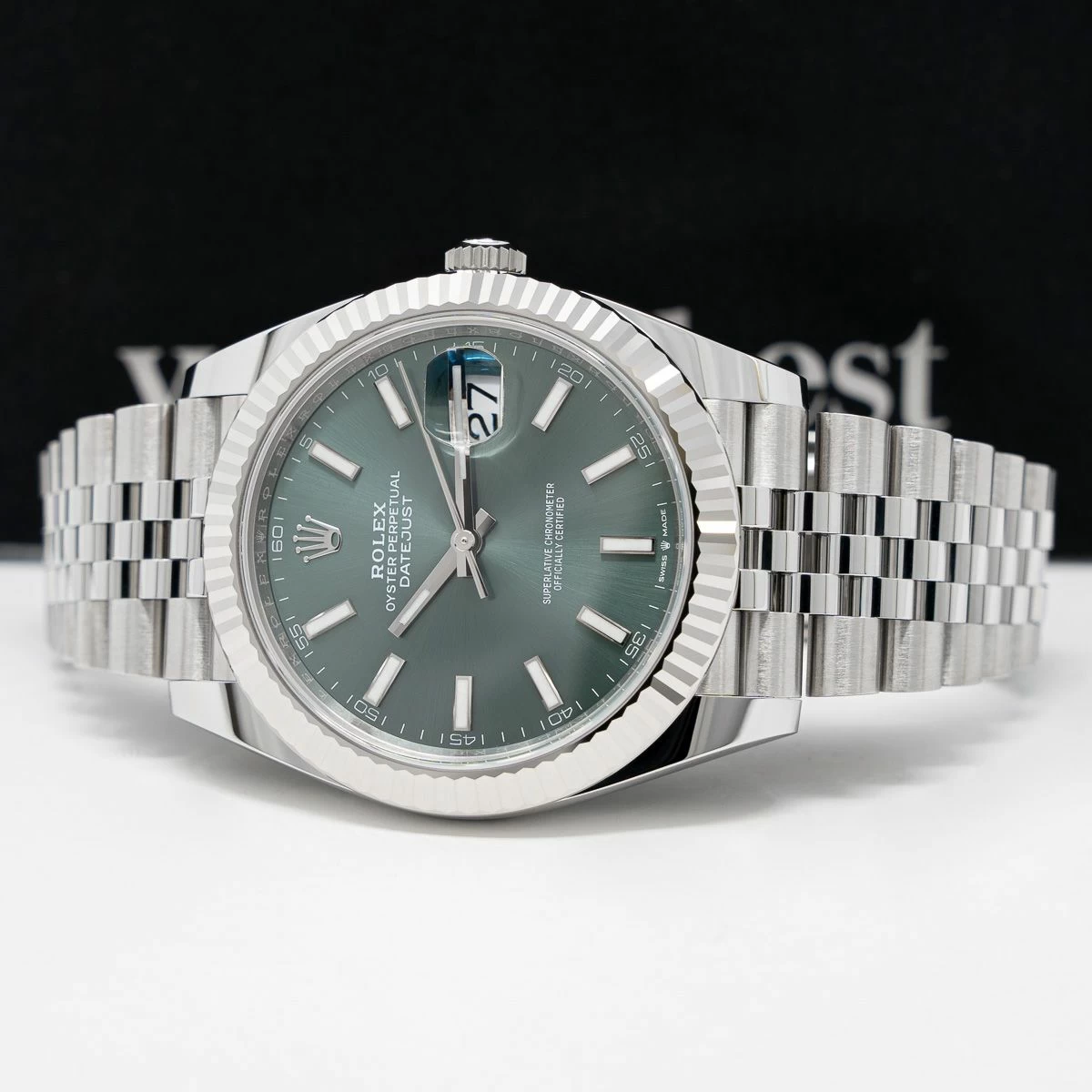 [Superclone] Rolex Datejust 41mm Green Dial 126334 Jubilee, Men’s Watch - Image 5