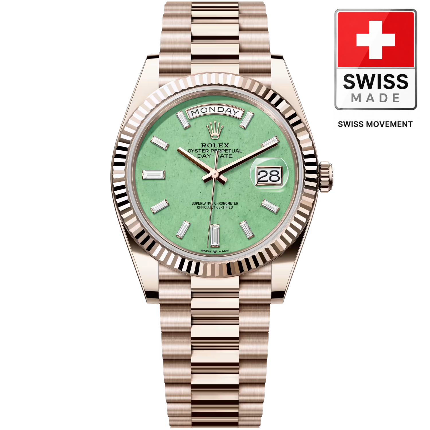 [Superclone] Rolex Day-Date 40mm Light Green Aventurine Dial President 228235JG