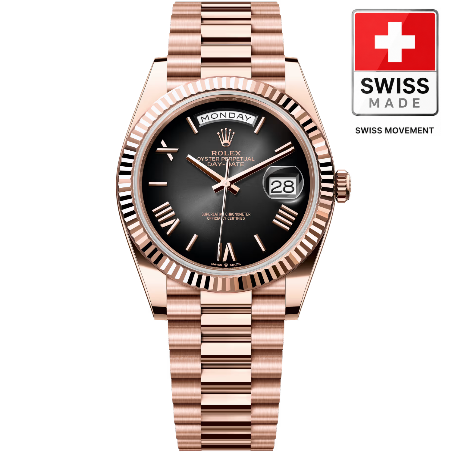 [Superclone] Rolex Day-Date 40mm Slate Ombr? Dial President 228235
